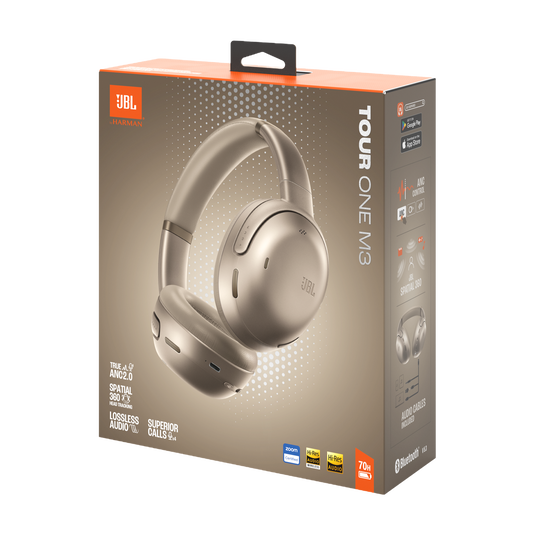 JBL Tour One M3 - Mocha - Wireless over-ear Noise Cancelling headphones - Detailshot 15 image number null